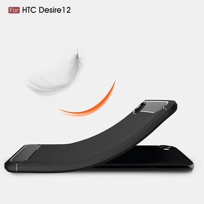 Microsonic HTC Desire 12 Kılıf Room Silikon Gri