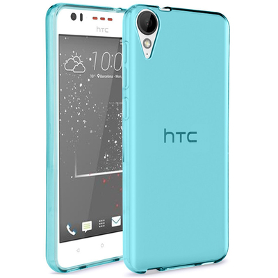 Microsonic HTC Desire 825 Kılıf Transparent Soft Mavi