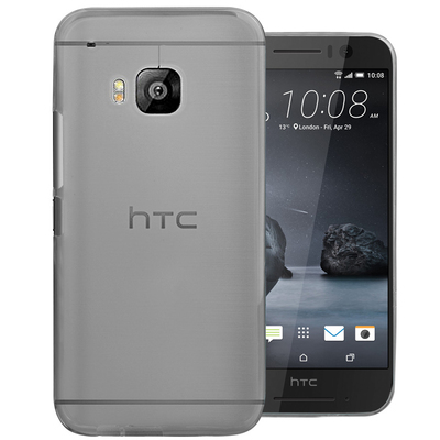 Microsonic HTC One S9 Kılıf Transparent Soft Siyah