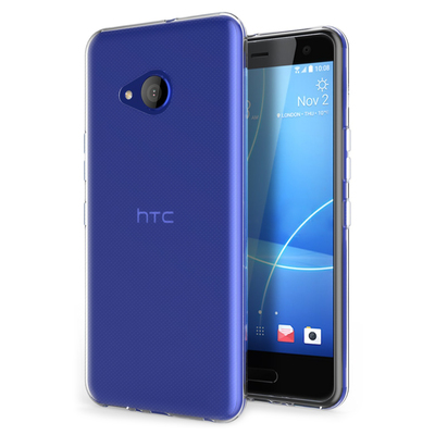 Microsonic HTC U11 Life Kılıf Transparent Soft Beyaz