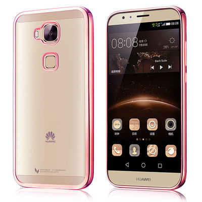 Microsonic Huawei Ascend G8 Kılıf Skyfall Transparent Clear Rose Gold