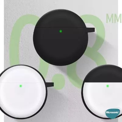 Microsonic Huawei FreeBuds 4 Mat Silikon Kılıf Koyu Yeşil