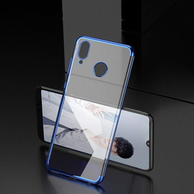 Microsonic Huawei Honor 10 Lite Kılıf Skyfall Transparent Clear Mavi