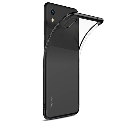 Microsonic Huawei Honor 8S Kılıf Skyfall Transparent Clear Siyah