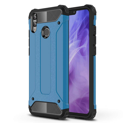 Microsonic Huawei Honor 8X Kılıf Rugged Armor Mavi