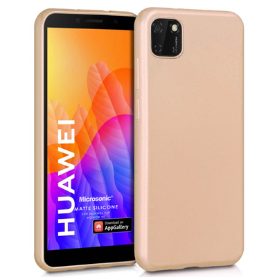Microsonic Huawei Honor 9S Kılıf Matte Silicone Gold
