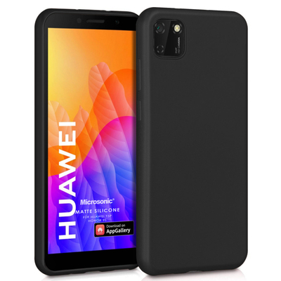 Microsonic Huawei Honor 9S Kılıf Matte Silicone Siyah