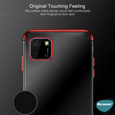Microsonic Huawei Honor 9S Kılıf Skyfall Transparent Clear Siyah