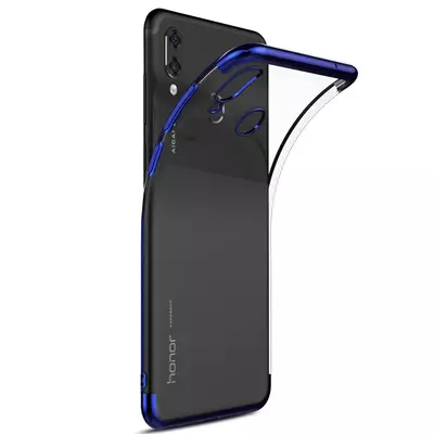 Microsonic Huawei Honor Play Kılıf Skyfall Transparent Clear Mavi