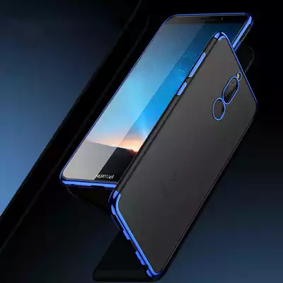 Microsonic Huawei Mate 10 Lite Kılıf Skyfall Transparent Clear Gold