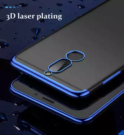 Microsonic Huawei Mate 10 Lite Kılıf Skyfall Transparent Clear Mavi