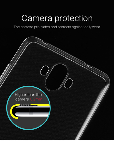 Microsonic Huawei Mate 10 Lite Kılıf Transparent Soft Şeffaf