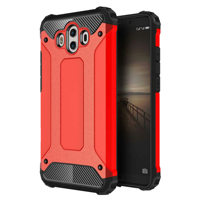 Microsonic Huawei Mate 10 Kılıf Rugged Armor Kırmızı