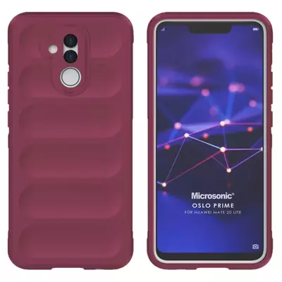 Microsonic Huawei Mate 20 Lite Kılıf Oslo Prime Bordo