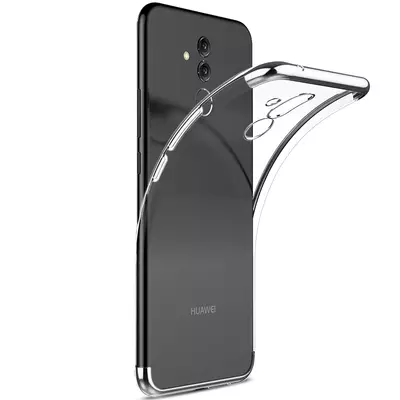 Microsonic Huawei Mate 20 Lite Kılıf Skyfall Transparent Clear Gümüş