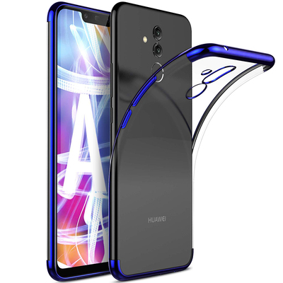 Microsonic Huawei Mate 20 Lite Kılıf Skyfall Transparent Clear Mavi