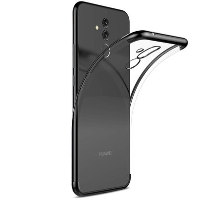 Microsonic Huawei Mate 20 Lite Kılıf Skyfall Transparent Clear Siyah