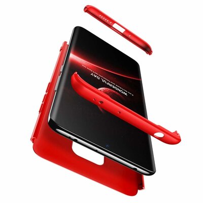 Microsonic Huawei Mate 30 Lite Kılıf Double Dip 360 Protective AYS Kırmızı
