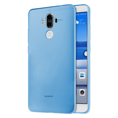 Microsonic Huawei Mate 9 Kılıf Transparent Soft Mavi