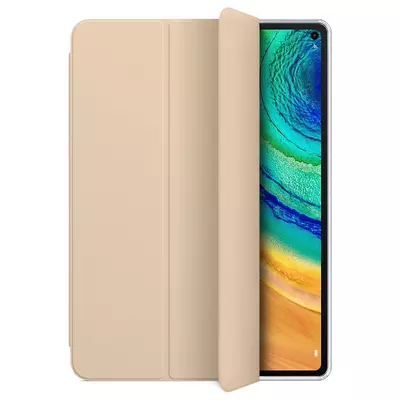 Microsonic Huawei MatePad 10.4'' Kılıf Slim Translucent Back Smart Cover Gold
