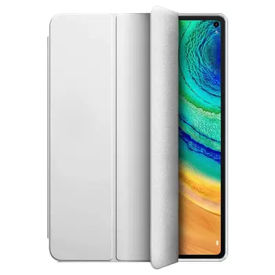 Microsonic Huawei MatePad 10.4'' Kılıf Slim Translucent Back Smart Cover Gümüş