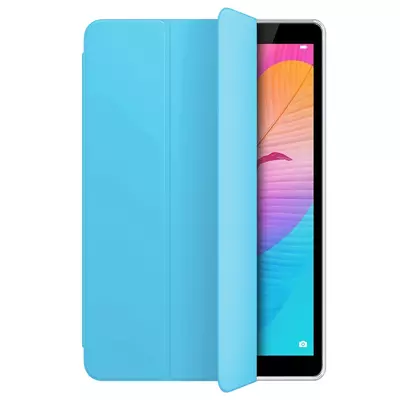 Microsonic Huawei MatePad T8 8'' Kılıf Slim Translucent Back Smart Cover Mavi
