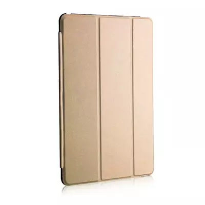 Microsonic Huawei MediaPad T3 10 Kılıf Slim Translucent Back Smart Cover Gold