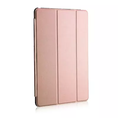 Microsonic Huawei MediaPad T3 10 Kılıf Slim Translucent Back Smart Cover Rose Gold