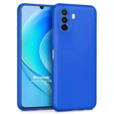 Microsonic Huawei Nova Y70 Kılıf Matte Silicone Mavi