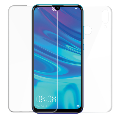 Microsonic Huawei P Smart 2019 Kavisli Ekran Koruyucu Film Seti - Ön ve Arka