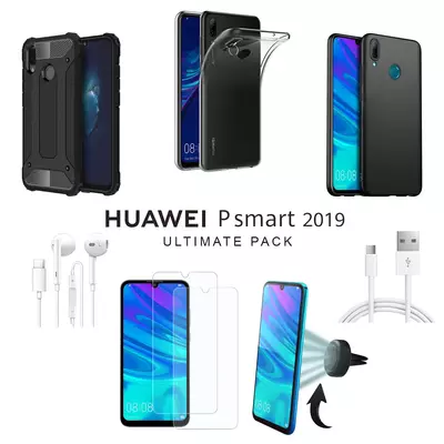 Microsonic Huawei P Smart 2019 Kılıf & Aksesuar Seti