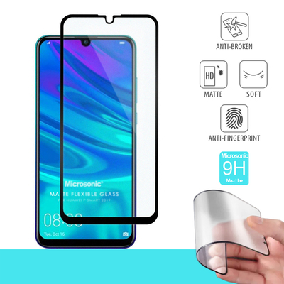 Microsonic Huawei P Smart 2019 Matte Flexible Ekran Koruyucu Siyah