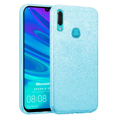 Microsonic Huawei P Smart 2019 Kılıf Sparkle Shiny Mavi