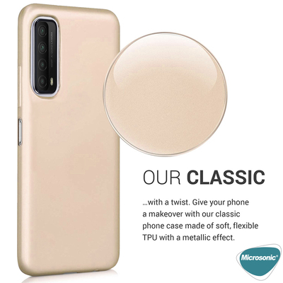 Microsonic Huawei P Smart 2021 Kılıf Matte Silicone Gold