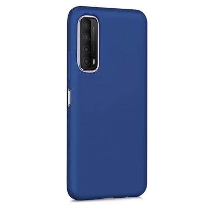 Microsonic Huawei P Smart 2021 Kılıf Matte Silicone Lacivert