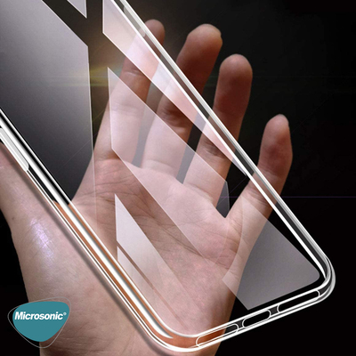 Microsonic Huawei P Smart 2021 Kılıf Transparent Soft Beyaz