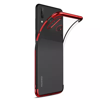Microsonic Huawei P Smart Z Kılıf Skyfall Transparent Clear Kırmızı