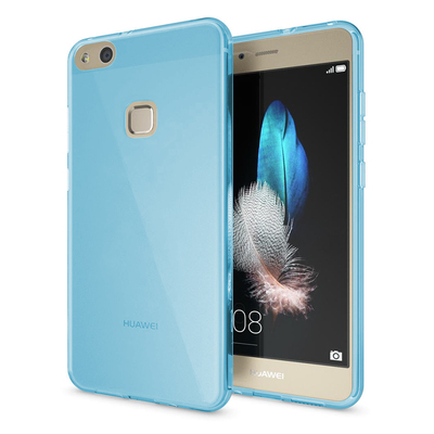 Microsonic Huawei P10 Lite Kılıf Transparent Soft Mavi