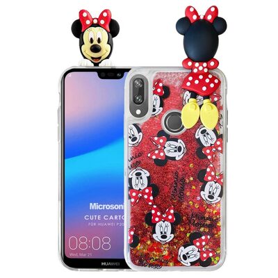 Microsonic Huawei P20 Lite Kılıf Cute Cartoon Minnie Mouse