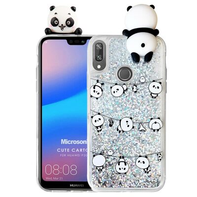 Microsonic Huawei P20 Lite Kılıf Cute Cartoon Panda