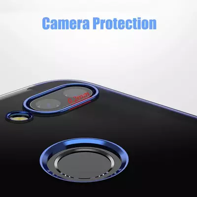 Microsonic Huawei P20 Lite Kılıf Skyfall Transparent Clear Mavi
