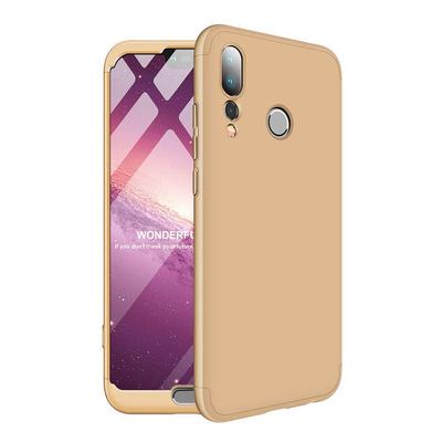 Microsonic Huawei P20 Pro Kılıf Double Dip 360 Protective AYS Gold