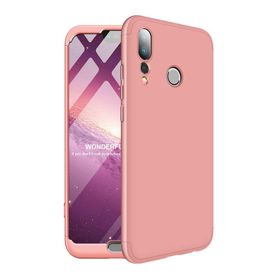 Microsonic Huawei P20 Pro Kılıf Double Dip 360 Protective AYS Rose Gold