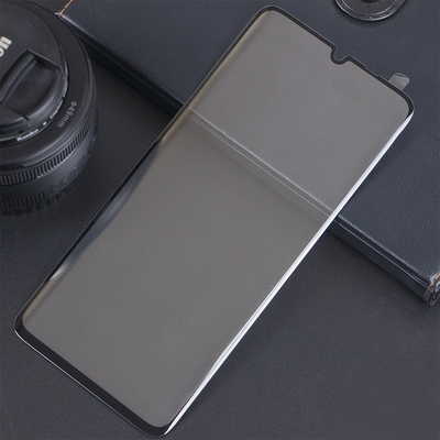 Microsonic Huawei P30 Lite Kavisli Temperli Cam Ekran Koruyucu Film Siyah