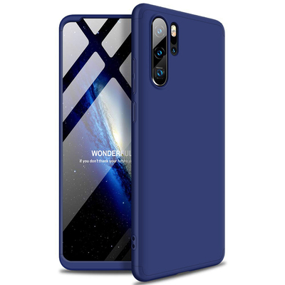 Microsonic Huawei P30 Pro Kılıf Double Dip 360 Protective AYS Lacivert