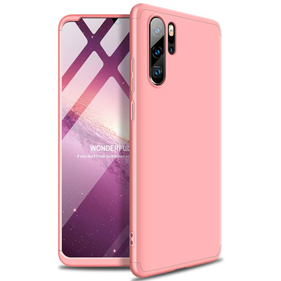 Microsonic Huawei P30 Pro Kılıf Double Dip 360 Protective AYS Rose Gold