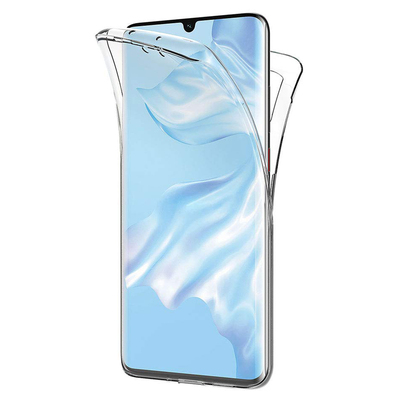 Microsonic Huawei P30 Pro Kılıf Komple Gövde Koruyucu Silikon Şeffaf