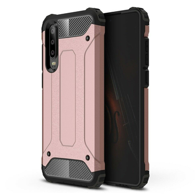 Microsonic Huawei P30 Kılıf Rugged Armor Rose Gold