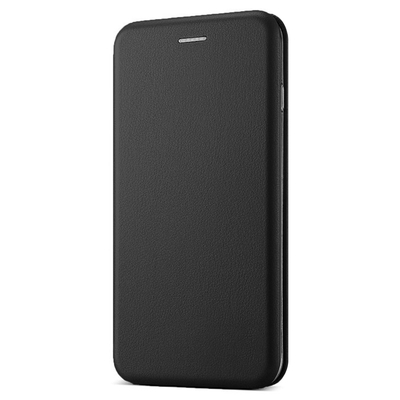 Microsonic Huawei P40 Lite Kılıf Slim Leather Design Flip Cover Siyah