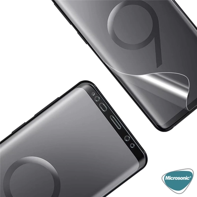 Microsonic Huawei P40 Lite Ön + Arka Kavisler Dahil Tam Ekran Kaplayıcı Film
